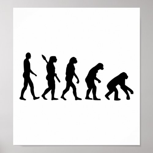 Evolution backwards poster