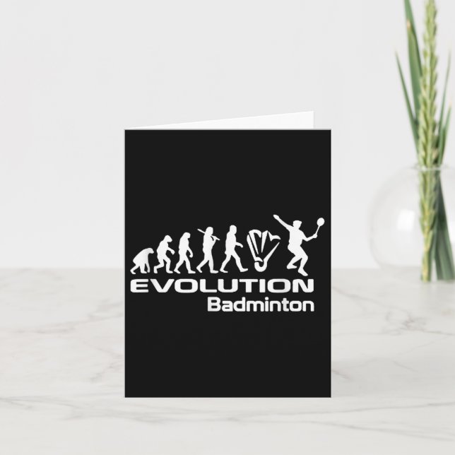 Evolution Badminton  Card (Front)