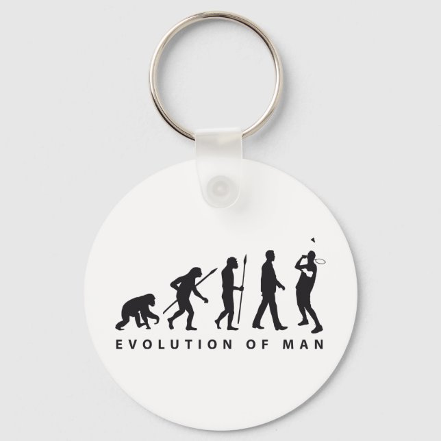 evolution badminton keychain (Front)