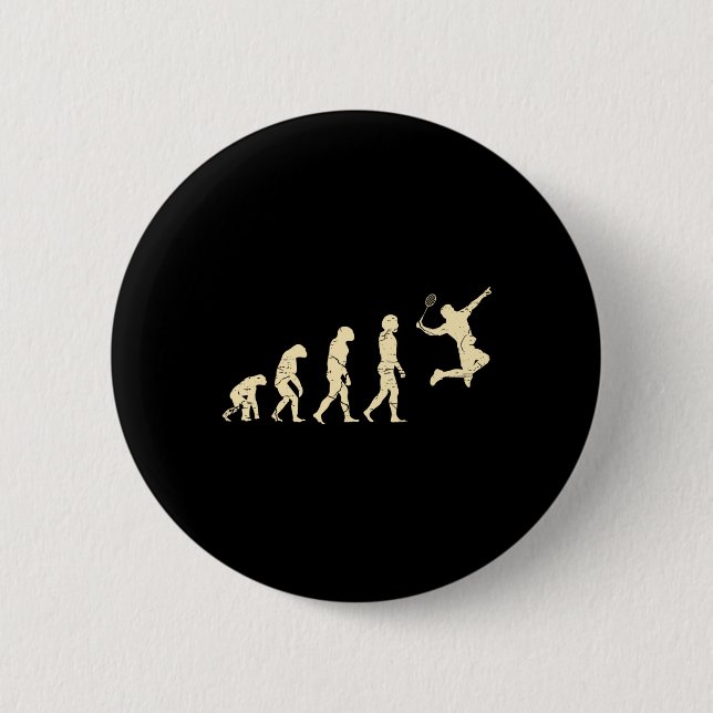 Evolution Badminton Player Shuttle Racket 1  Button (Front)