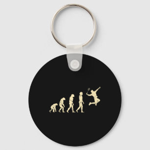 Evolution Badminton Player Shuttle Racket Keychain