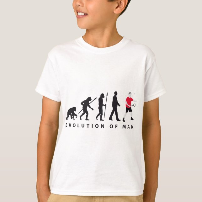 evolution badminton T-Shirt (Front)