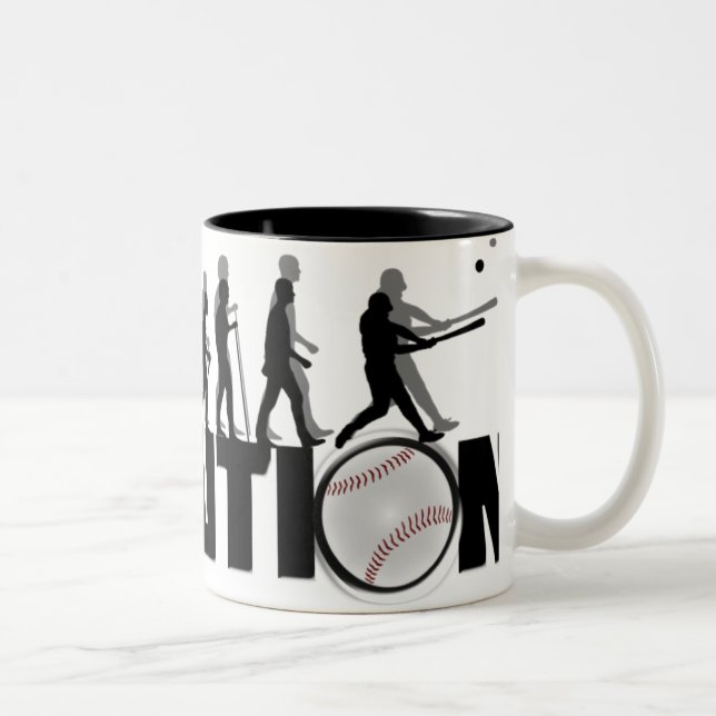 Evolution Baseball Mug (Right)