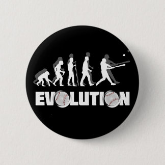 Evolution Baseball Pinback Button