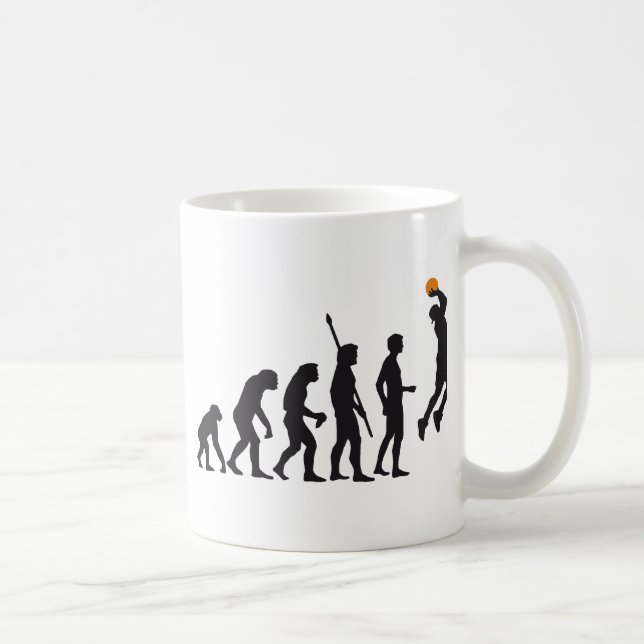 evolution basketball coffee mug (Right)