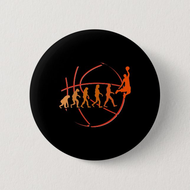 Evolution Basketball Player  Ball Game  Hoops  Button (Front)