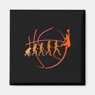 Evolution Basketball Player  Ball Game  Hoops  Magnet