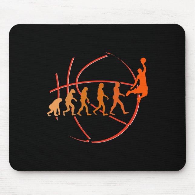 Evolution Basketball Player  Ball Game  Hoops  Mouse Pad (Front)