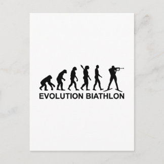 Evolution Biathlon Ski Postcard
