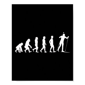 Evolution Biathlon Winter Sports Idea For Women Bi Poster