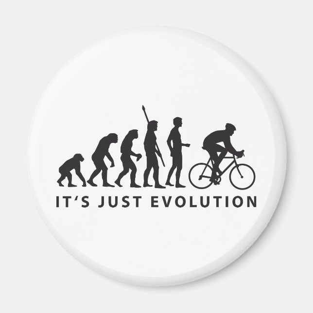 evolution bicycle magnet (Front)
