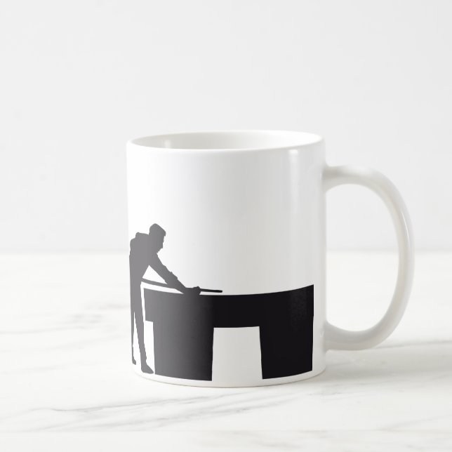 evolution billiard coffee mug (Right)