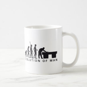 evolution billiard coffee mug