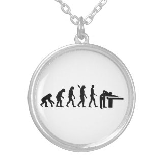 Evolution Billiards Silver Plated Necklace