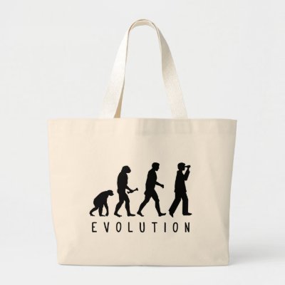 Evolution: Birder Large Tote Bag