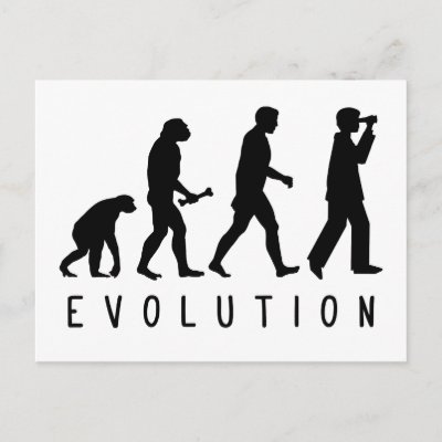 Evolution: Birder Postcard