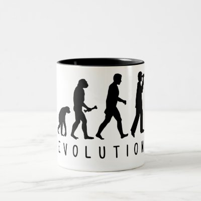 Evolution: Birder Two-Tone Coffee Mug