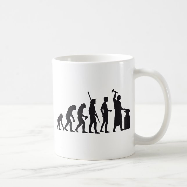 evolution blacksmith coffee mug (Right)
