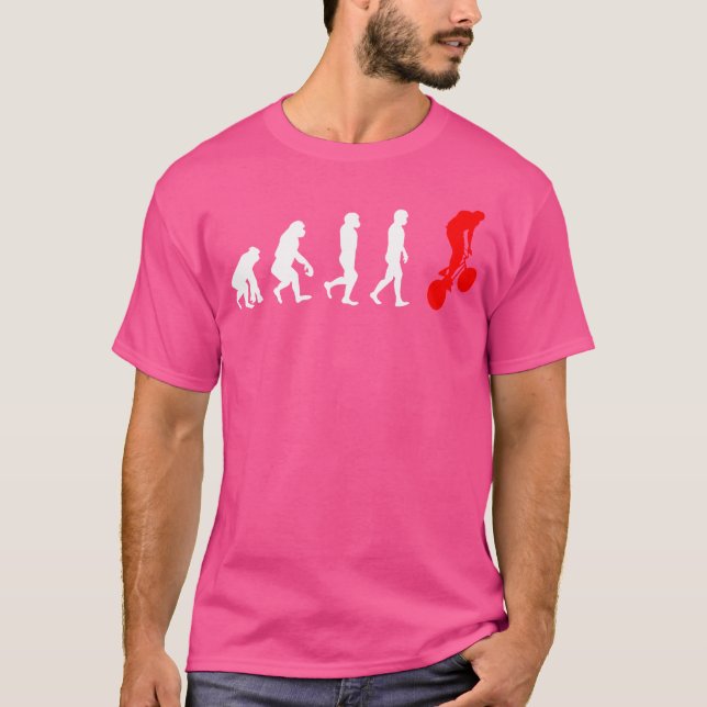 Evolution Bmx Bike Racing FreeBicycle Sport T-Shirt (Front)