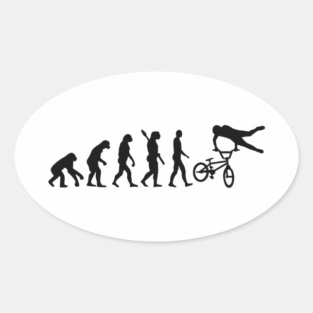 Evolution BMX Oval Sticker (Front)