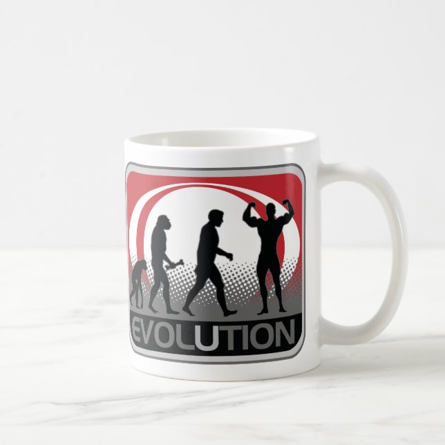Evolution BodyBuilder Coffee Mug (Right)
