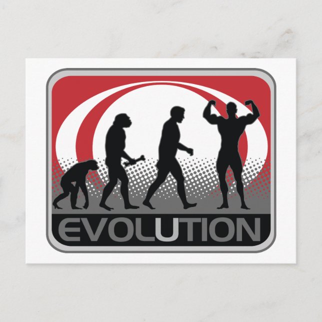 Evolution BodyBuilder Postcard (Front)