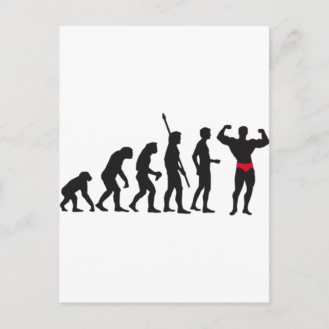 evolution bodybuilding postcard (Front)
