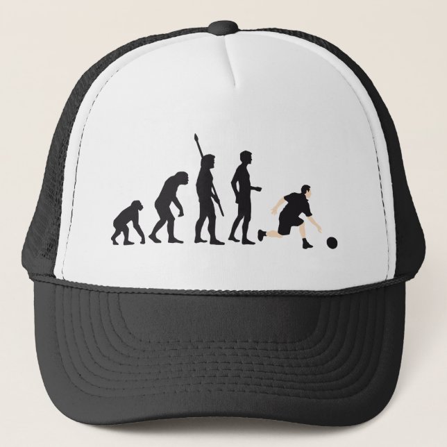 evolution bowling trucker hat (Front)