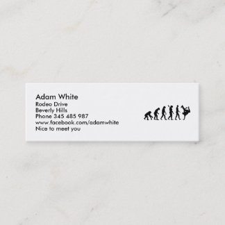 Evolution Breakdance Mini Business Card