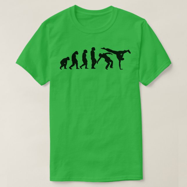 EVOLUTION Capoeira Martial Arts Brazil Fighting Ar T-Shirt (Design Front)
