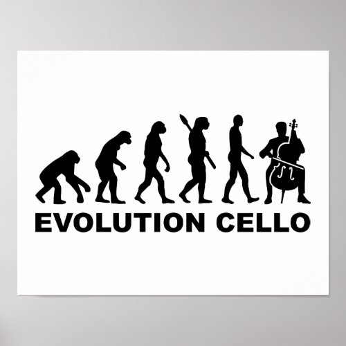 Evolution Cello Poster