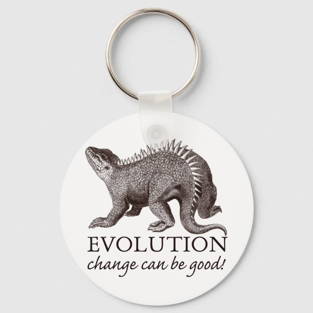 Evolution change can be good! keychain (Front)