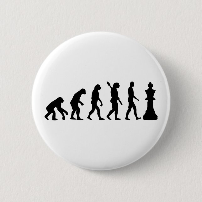 Evolution Chess king Button (Front)