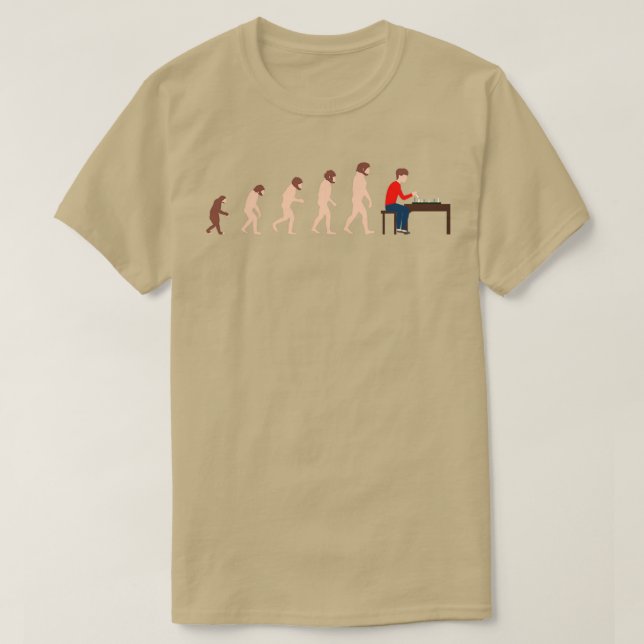 Evolution Chess Player Funny Gift Idea  (2)  T-Shirt (Design Front)