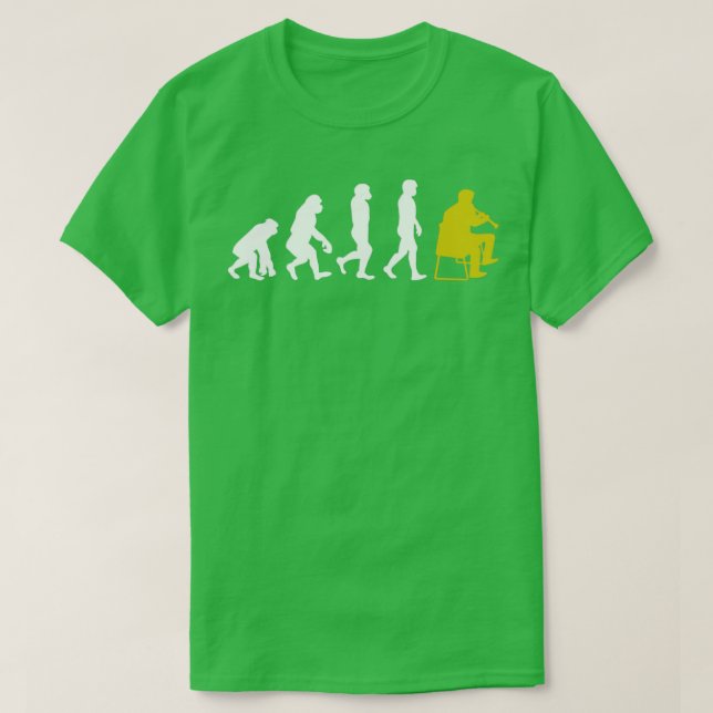 Evolution Clarinet Clarinetist T-Shirt (Design Front)