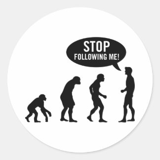 evolution classic round sticker