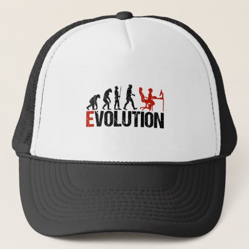 Evolution Computer Nerd Geek Humor Funny Trucker Hat