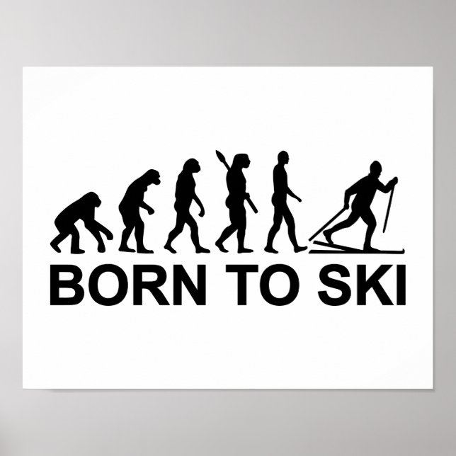 Evolution Cross-country skiing Poster (Front)