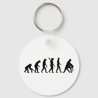 Evolution dancing couple keychain