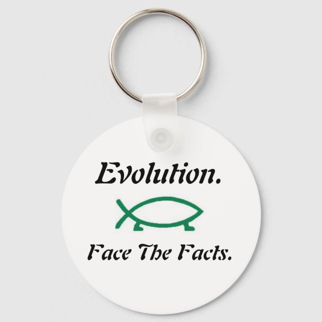 Evolution-Darwin Fish Keychain (Front)
