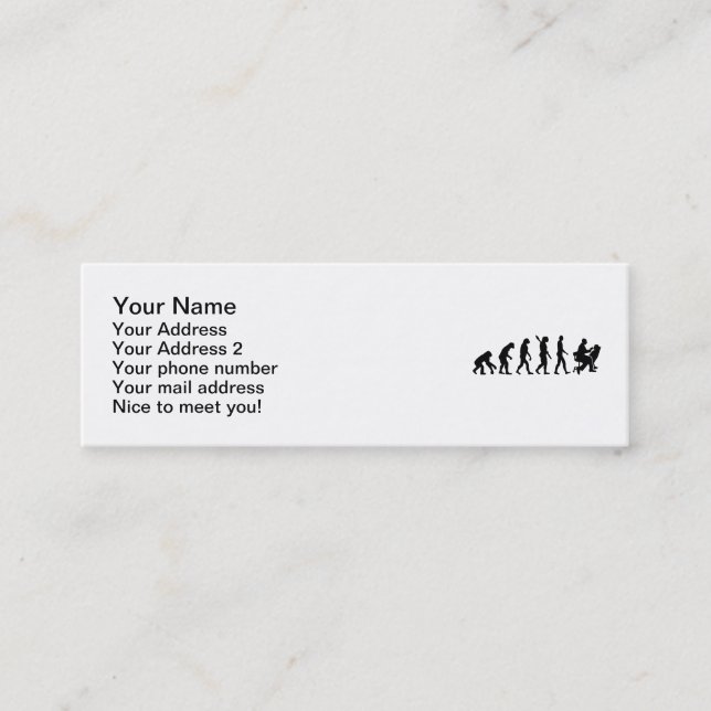 Evolution Dentist Mini Business Card (Front)