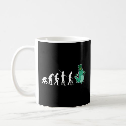 Evolution Dinosaur Dino St  Patricks Day  Coffee Mug