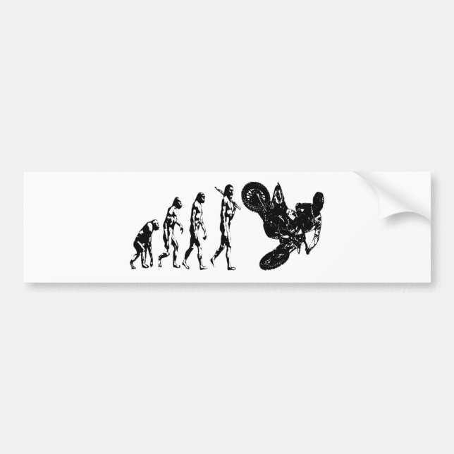 evolution dirt bike.png bumper sticker (Front)
