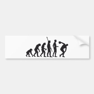 evolution discus thrower bumper sticker