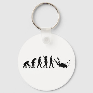 Evolution Diving Keychain