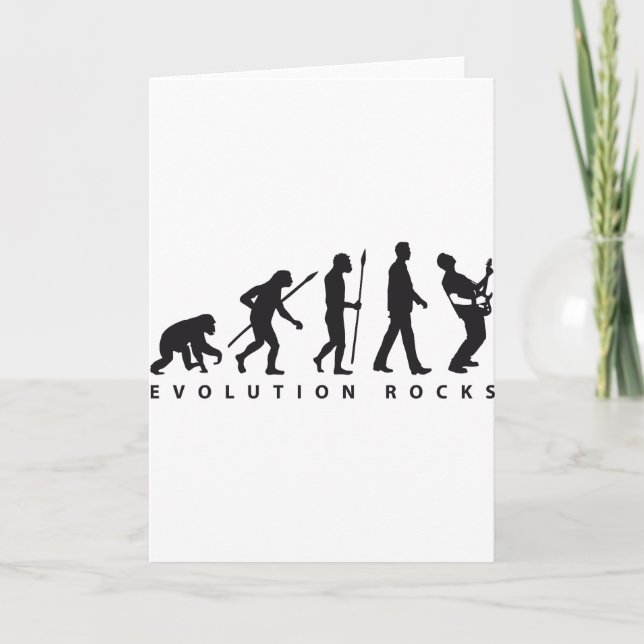 evolution e-guitar rock card (Front)