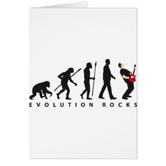 evolution e-guitar rock cards (Front)