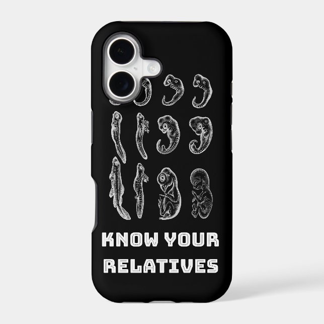 Evolution Embryogenesis Iphone Case (Back)