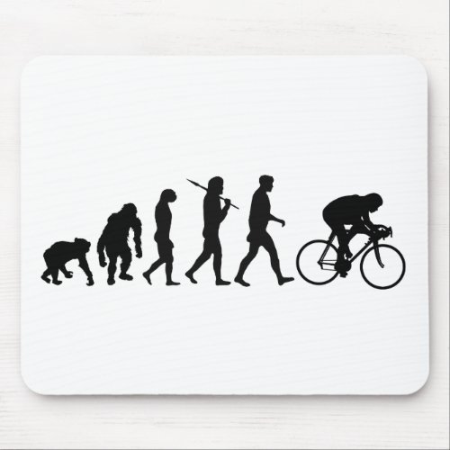 Evolution _ Evolution of man Velo cycling Mouse Pad