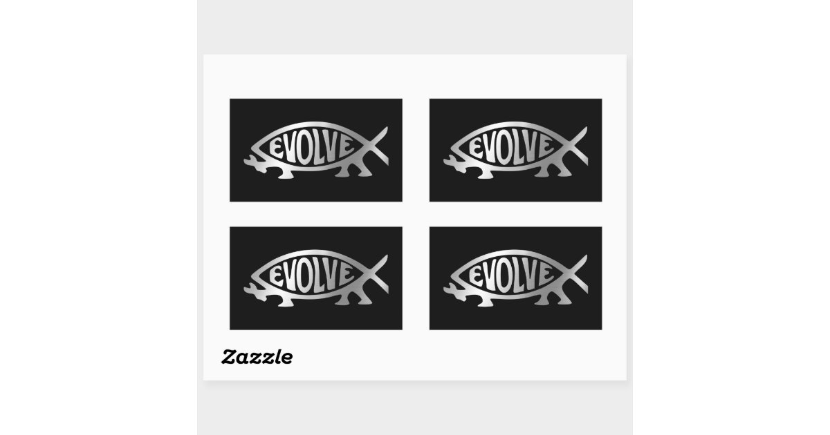 Evolution - Evolve Rectangular Sticker | Zazzle